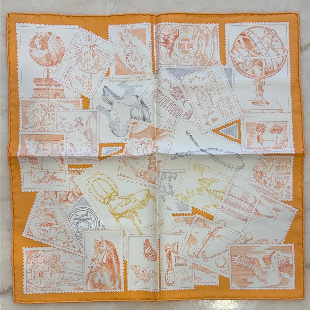 Brand new hermes silk scarf 45
